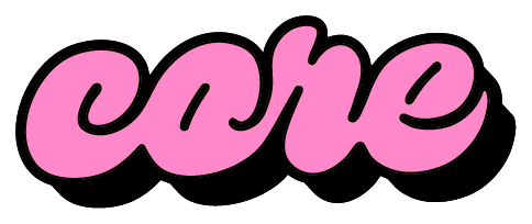 Core wordmark sticker