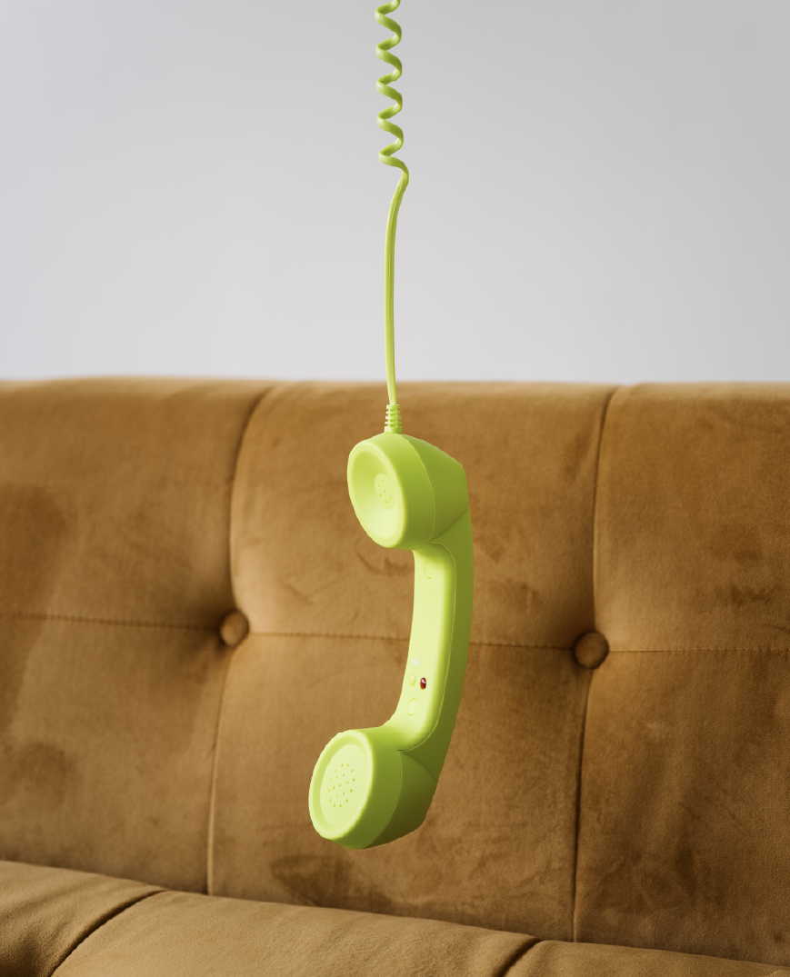 Lime green phone